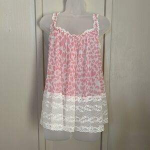 Victorias Secret Womens Lingerie Top Medium Y2K Tie Back Coquette Soft Girl Lace